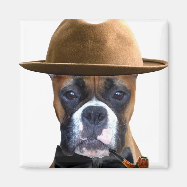 Imán del Boxer del Día del Padre Feliz (Frente)