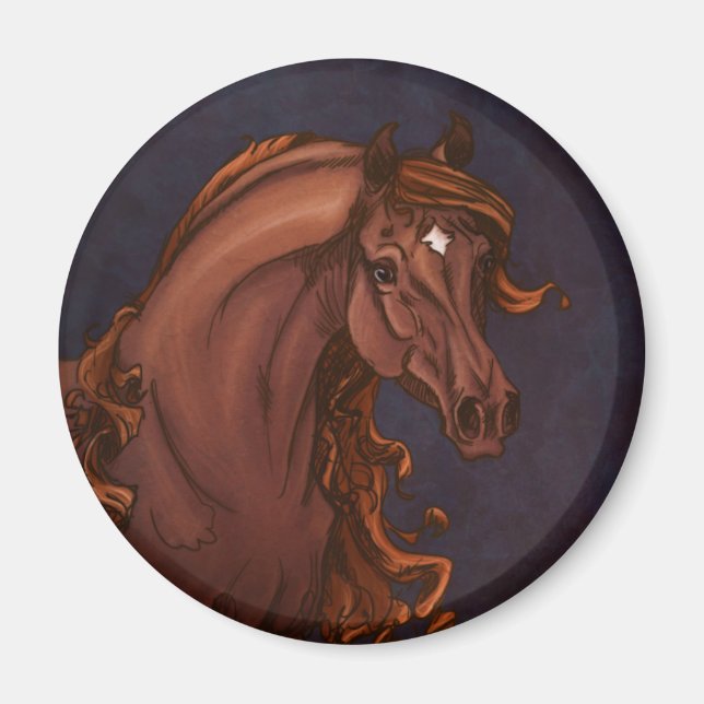 Imán del caballo árabe (Frente)