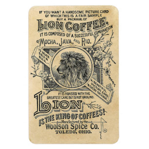 Imán del café del león