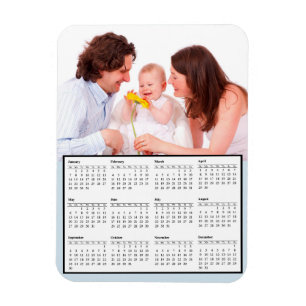 Imán del calendario de Perosnalized 2018 de la