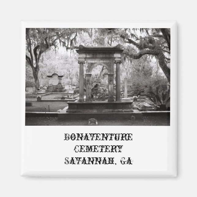 Imán del cementerio de Bonaventure (Frente)