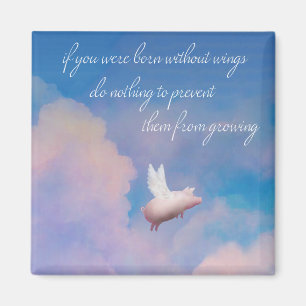 imán del cerdo del vuelo