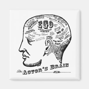 Imán del cerebro del actor