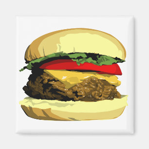 Imán del cheeseburger