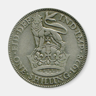 Imán del chelín británico 1928