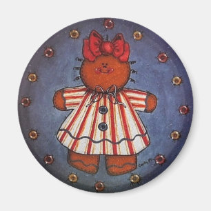 Imán del chica del pan de jengibre