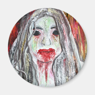 Imán del chica del zombi