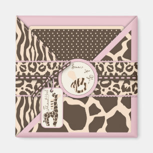 Imán del chica TY del safari