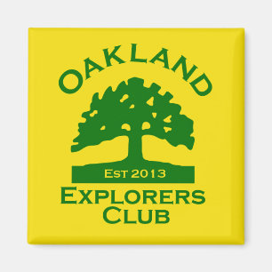 Imán del club de los exploradores de Oakland