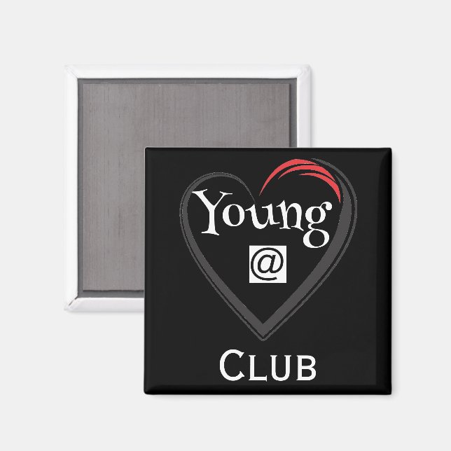 Imán del Club Jóvenes de Corazón (Anverso/Reverso)