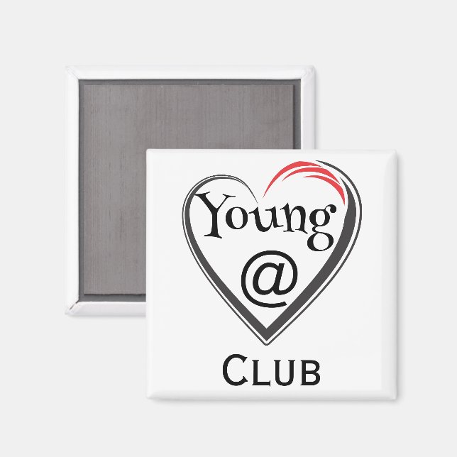 Imán del Club Jóvenes de Corazón (Anverso/Reverso)