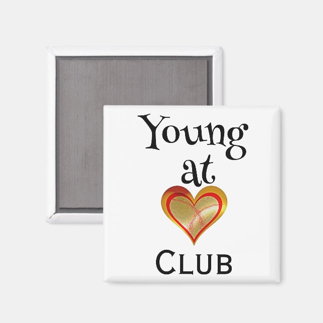 Imán del Club Jóvenes de Corazón (Anverso/Reverso)