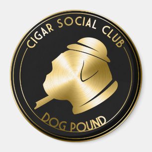 Imán del club social del cigarro