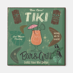 Imán del cóctel de Tiki Bar&Grill