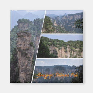 Imán del collage de Zhangjiajie