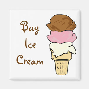 Imán del cono de helado