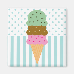 Imán del cono de helado