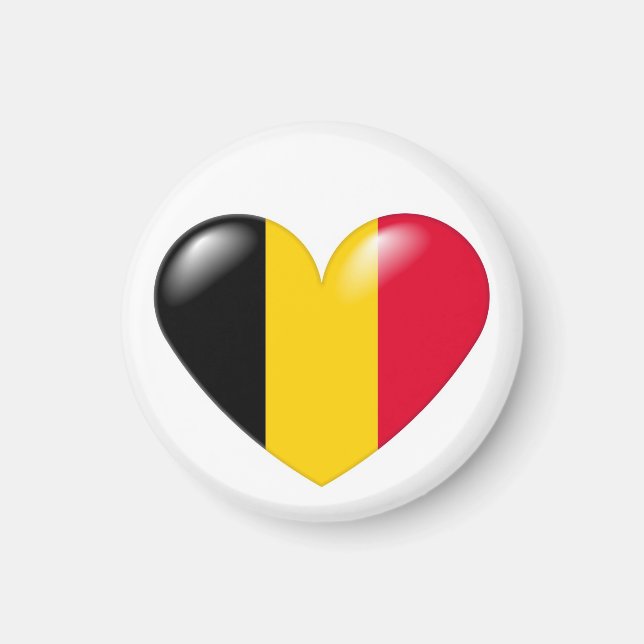 Imán del corazón de Bélgica - Belga de Coeur (Frente)