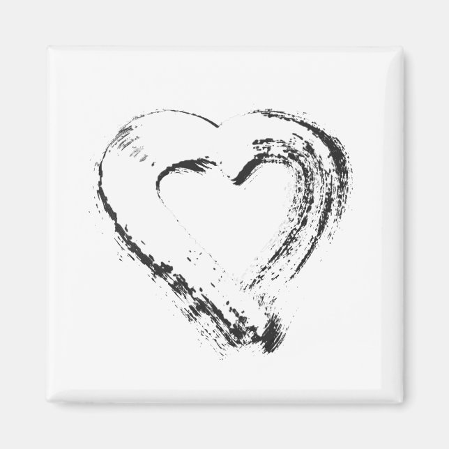 Imán del Corazón de Nieve (Frente)