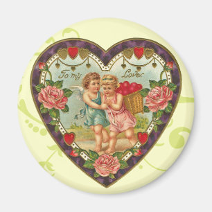 Imán del corazón del Cupid del Victorian