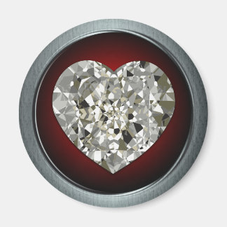 Imán del corazón del diamante esparcido