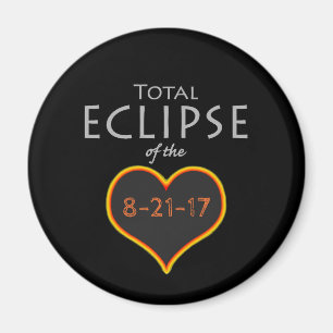 imán del corazón del eclipse total