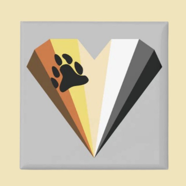 Imán del Corazón del Orgullo del Oso (Subido por el creador)