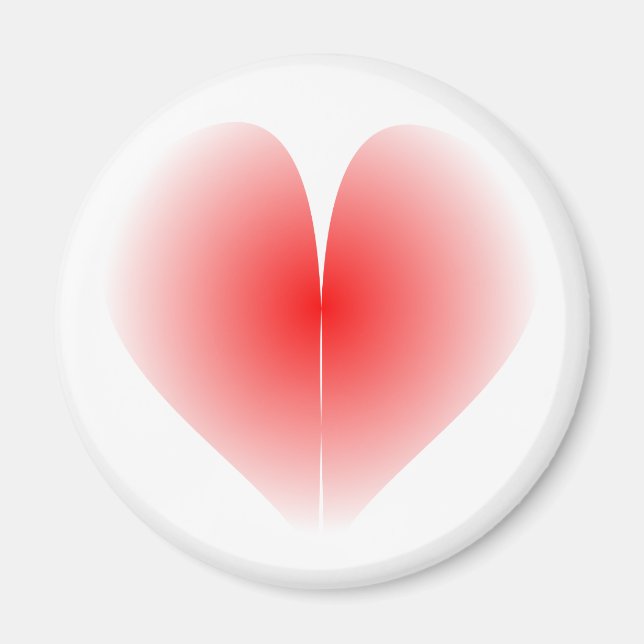 Imán del corazón rojo (Frente)