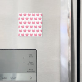 Imán del corazón rosado