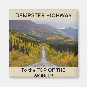 Imán del cuadrado de la carretera de Dempster