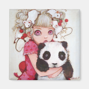 Imán del cuadrado de la pelusa de la fruta