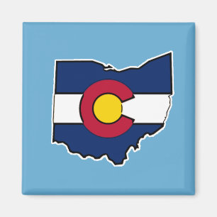 Imán del cuadrado del esquema de Ohio de la