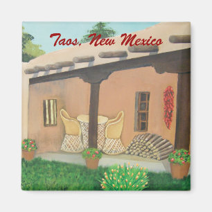 Imán del cuadrado del patio de Taos