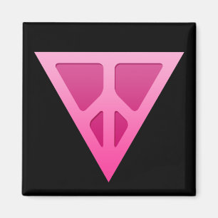 Imán del cuadrado del triángulo de la Q-Paz