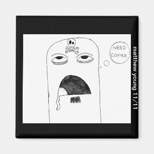 Imán del demonio del café