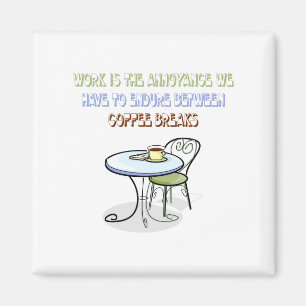 Imán del descanso para tomar café