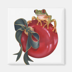 Imán del día de fiesta de la rana arbórea