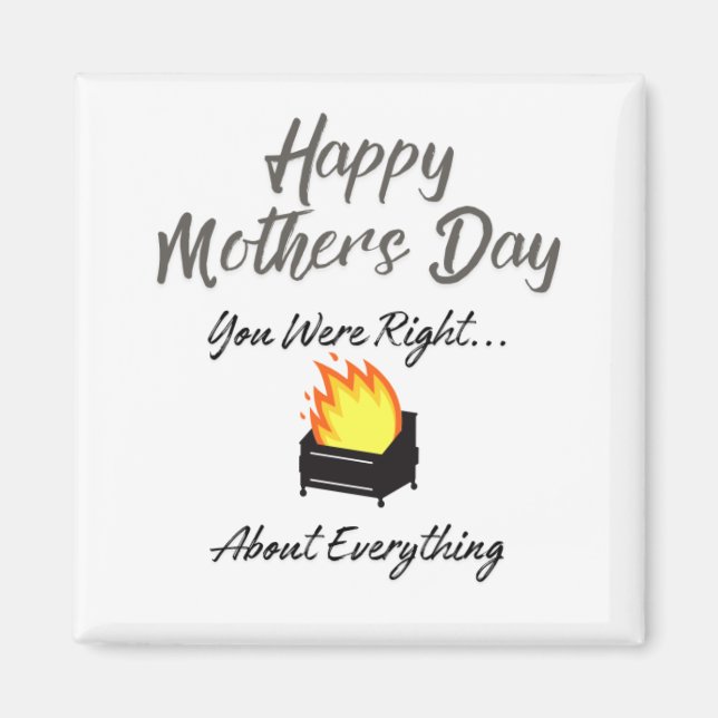 Imán del Día de la Madre Feliz (Frente)