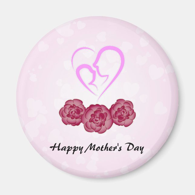 Imán del Día de la Madre Feliz (Frente)