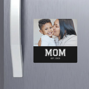 Imán del Día de la Madre Foto Establecida Mamá
