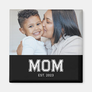 Imán del Día de la Madre Foto Establecida Mamá