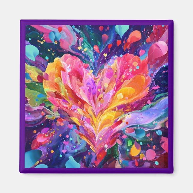 Imán del Día de San Valentín | Romántico, Lindo (Frente)