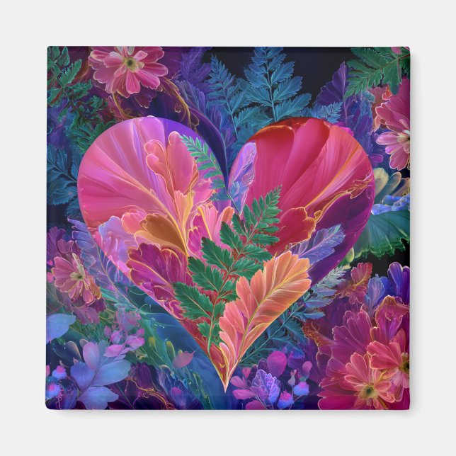 Imán del Día de San Valentín | Romántico, Lindo  (Frente)