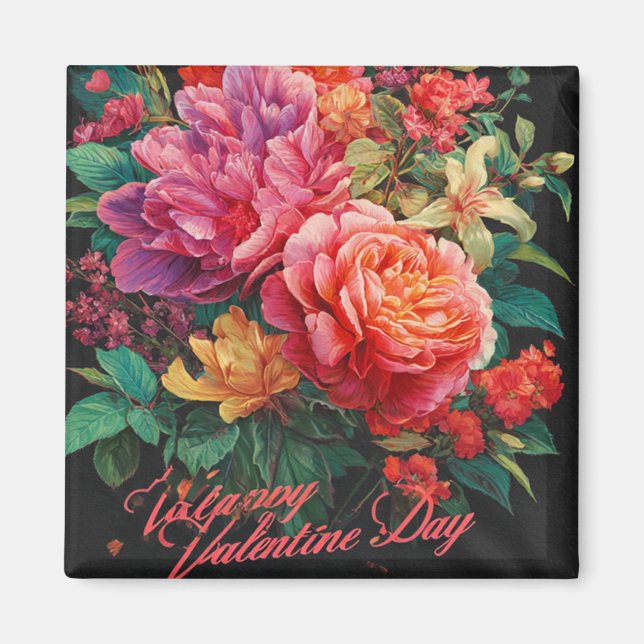 Imán del Día de San Valentín | Romántico, Lindo (Frente)