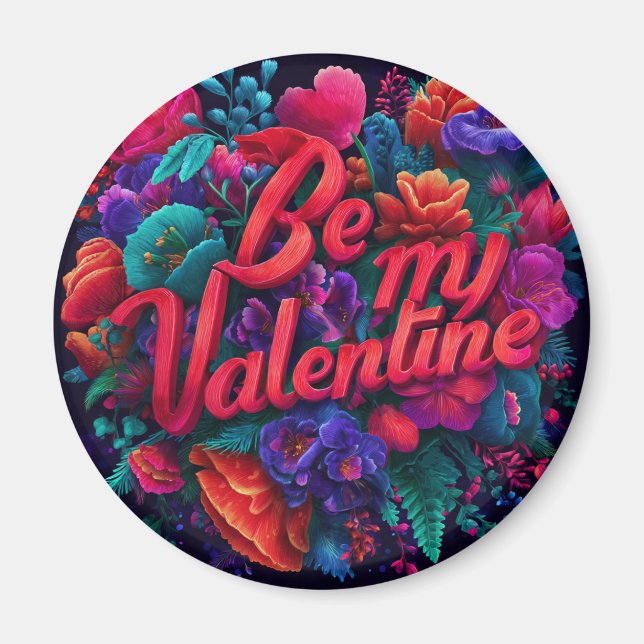 Imán del Día de San Valentín | Romántico, Lindo (Frente)
