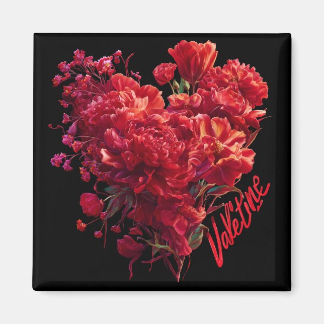 Imán del Día de San Valentín | Romántico, Lindo (Frente)