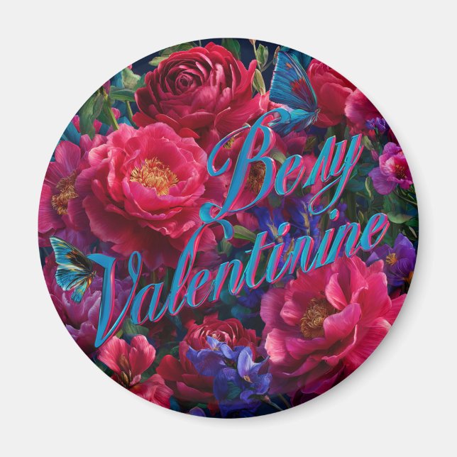 Imán del Día de San Valentín | Romántico, Lindo (Frente)