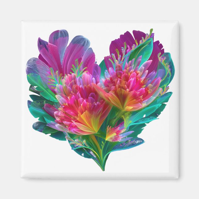 Imán del Día de San Valentín | Romántico, Lindo  (Frente)