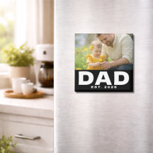 Imán del Día del Padre Establecido por Papá