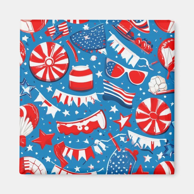 Imán del día del trabajo (Frente)